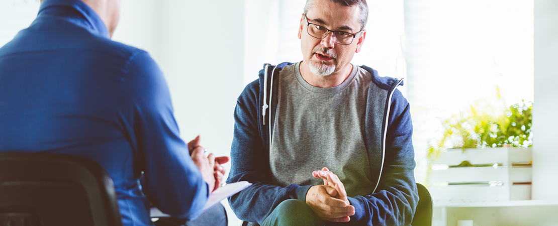 A patient with health professional